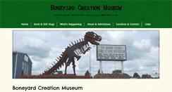 Desktop Screenshot of boneyardcreationmuseum.org