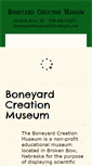 Mobile Screenshot of boneyardcreationmuseum.org